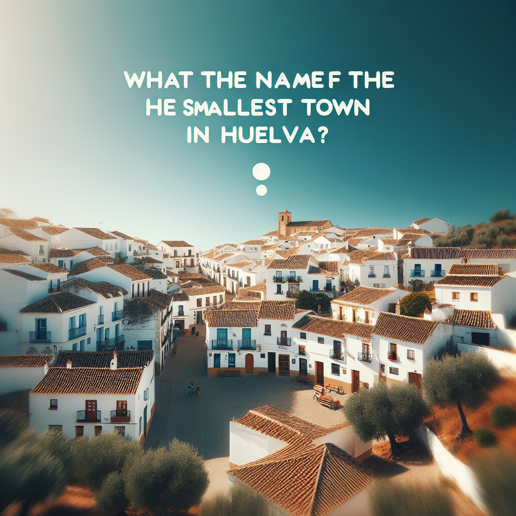 ¿Como se llama el pueblo mas pequeno de Huelva